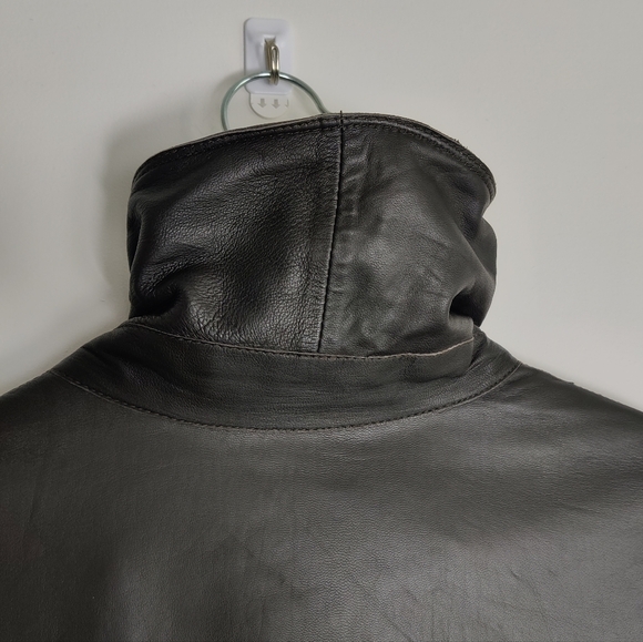 Jakett Women's Hayden Waxed Leather Jacket Dark Brown Medium - Picture 13 of 17